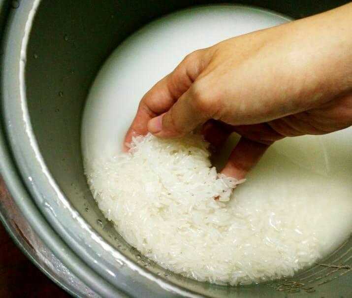 پخت برنج تازه به روش کته 
