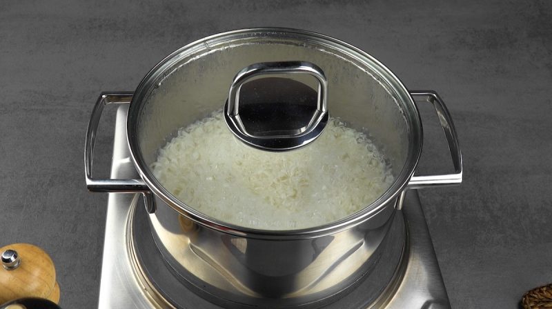 پخت برنج چین دوم به روش کته