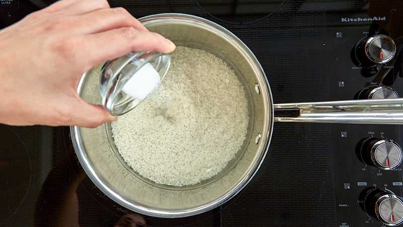 میزان شوری برنج کته